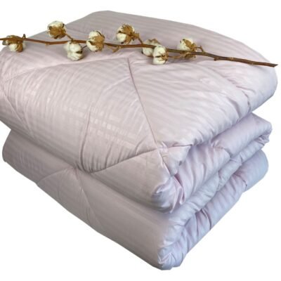Πάπλωμα Σατέν Ριγέ Υπέρ/πλο 220x240 Lilac