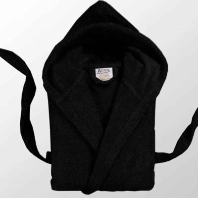 Μπουρνούζι Με Κουκούλα Black - Medium