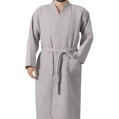 Μπουρνούζι Πικέ Ξενοδοχείου Light Grey - Large