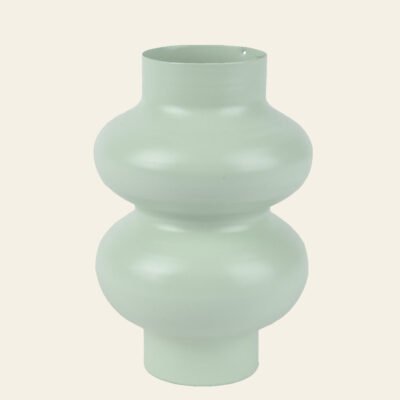 Beauty Home Βάζο Μεταλλικό Μέντα 13 x 19.5cm