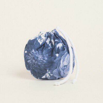 Beauty Home ΠΟΥΓΚΙ ΟΒΑΛ ΜΕ ΚΟΡΔΟΝΙ 13 x 14 cm ΜΠΛΕ ΛΟΥΛΟΥΔΙΑ