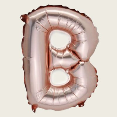 Beauty Home ΜΠΑΛΟΝΙ ΓΡΑΜΜΑ “B” ΡΟΖ ΧΡΥΣΟ 36cm