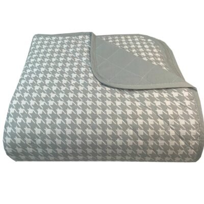 Κουβερλι Υπέρδιπλα 220x240 Pied De Poule Grey