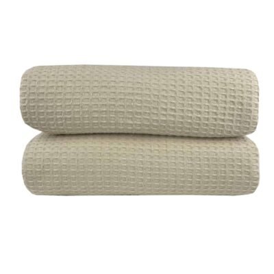 Κουβέρτα Πικέ Υπέρδιπλη Waffle 230χ245 Beige