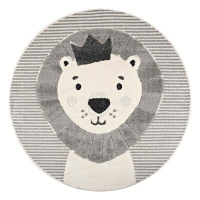Beauty Home Ροτόντα Loop Art 9556 133x133 Grey White Γκρι Λευκό