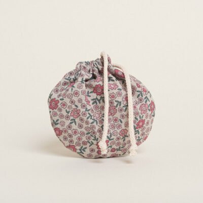 Beauty Home ΠΟΥΓΚΙ ΟΒΑΛ ΜΕ ΚΟΡΔΟΝΙ 13 x 14 cm  ΡΟΖ ΜΑΡΓΑΡΙΤΕΣ