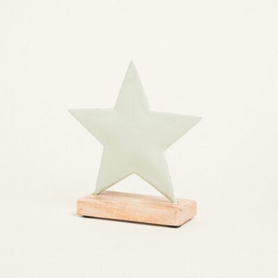 Beauty Home ΜΕΤΑΛΛΙΚΟ ΑΣΤΕΡΙ ΜΕ ΒΑΣΗ 15 x 16 CM ΒΕΡΑΜΑΝ